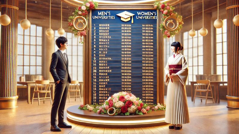 結婚相手 人気大学ランキング 男子・女子