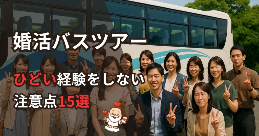 婚活バスツアーひどい経験をしないための注意点15選