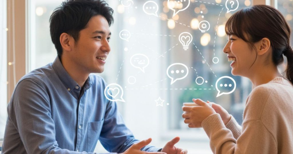 婚活で女性との会話をスムーズに続ける男性の話し方とテンプレ会話例