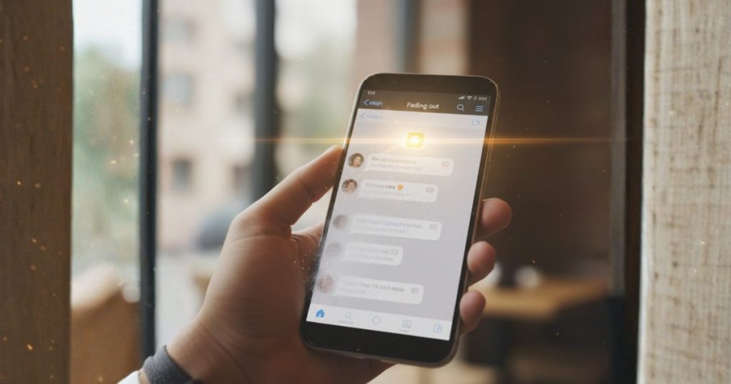 店内テーブルでスマホを操作する手元のクローズアップ。候補日時をメッセージで提案する場面を切り取った画像。マッチングアプリのデートの誘い方と切り出し方を示す